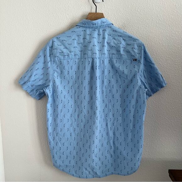 5.11 Tactical Button Front Shirt Drone Novelty Print Blue Medium - Picture 3 of 7